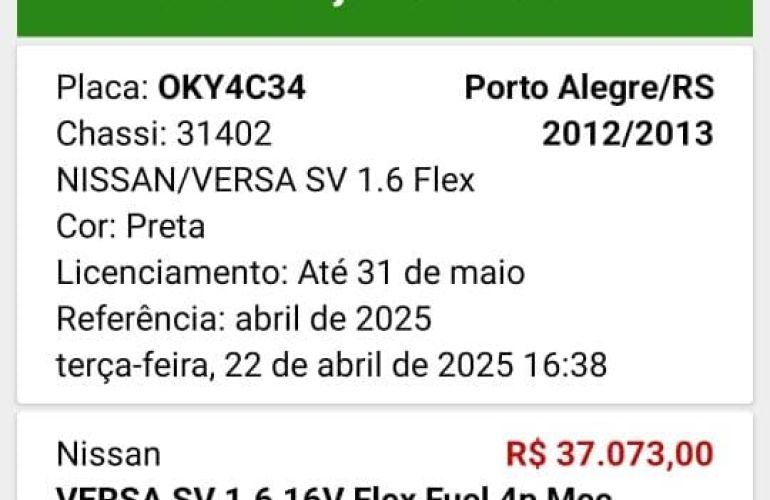 Nissan Versa 1.6 16V SV - Foto #1