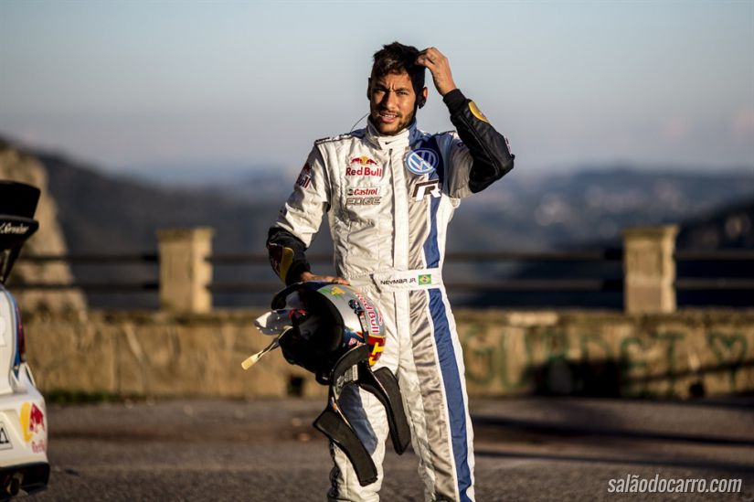 Neymar encara prova de rali ao lado de Sébastien Ogier