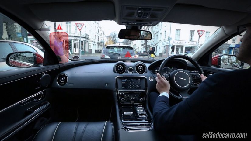 Jaguar Land Rover divulga tecnologia contra pontos cegos