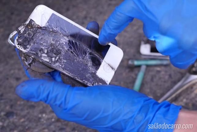 Veja o que acontece quando iPhones são utilizados como pastilhas de freio