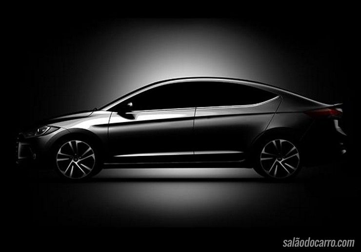 Elantra 2017 ganha primeiro foto de seu interior