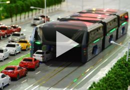 China apresenta projeto de ônibus do futuro