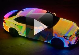 Lexus cria carro cheio de LEDs para semana da moda