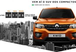 Renault libera data da pré-venda do Kwid
