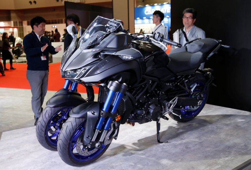 Yamaha mostra moto de 3 rodas e com alta cilindrada