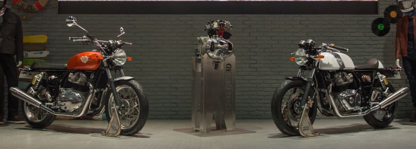 Royal Enfield apresenta motos clássicas com novo motor de 2 cilindros