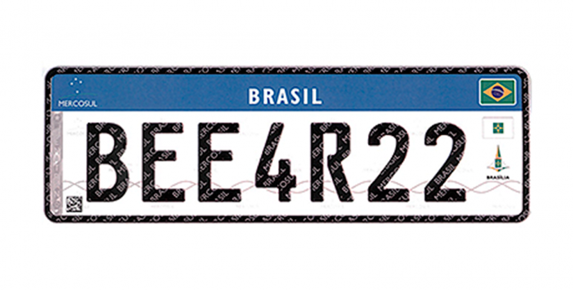 Novas placas começam a valer a partir de 1º setembro no Brasil