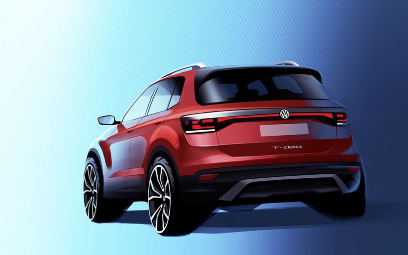 Volkswagen divulga imagem inédita do SUV T-Cross