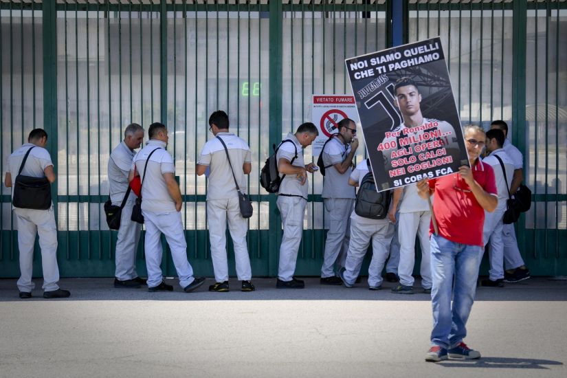 Trabalhadores da Fiat Chrysler anunciam greve em protesto a contratação de Cristiano Ronaldo