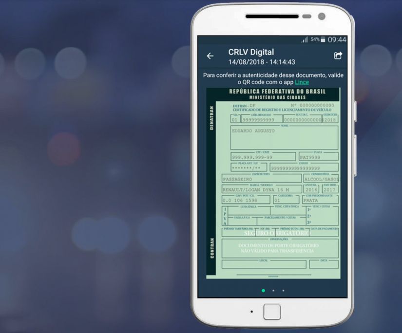 Documento digital de veículos é lançado no DF
