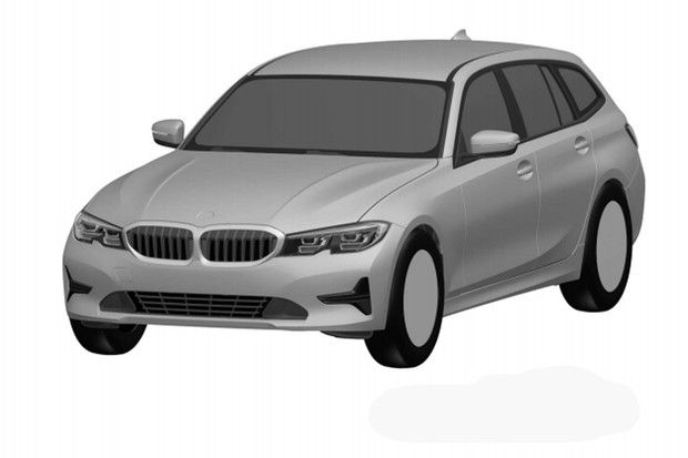 BMW registra desenho do novo Série 3 Touring