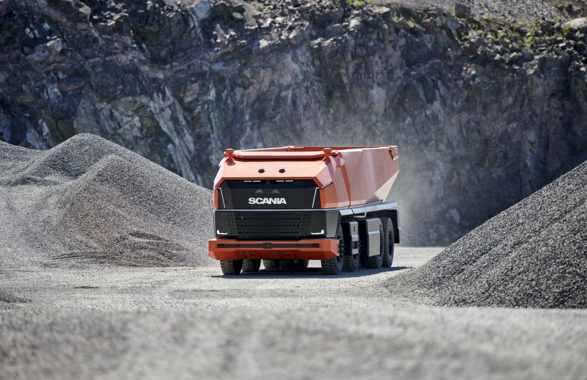 Scania apresenta conceito de caminhão autônomo sem cabine de motorista