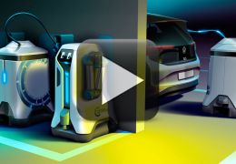 Volkswagen cria robôs para carregar carros elétricos