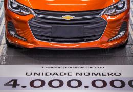 Chevrolet produz unidade número 4.000.000 no Rio Grande do Sul