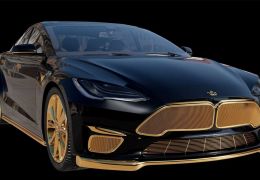 Tesla Model S mais caro do mundo possui elementos banhados a ouro 24k