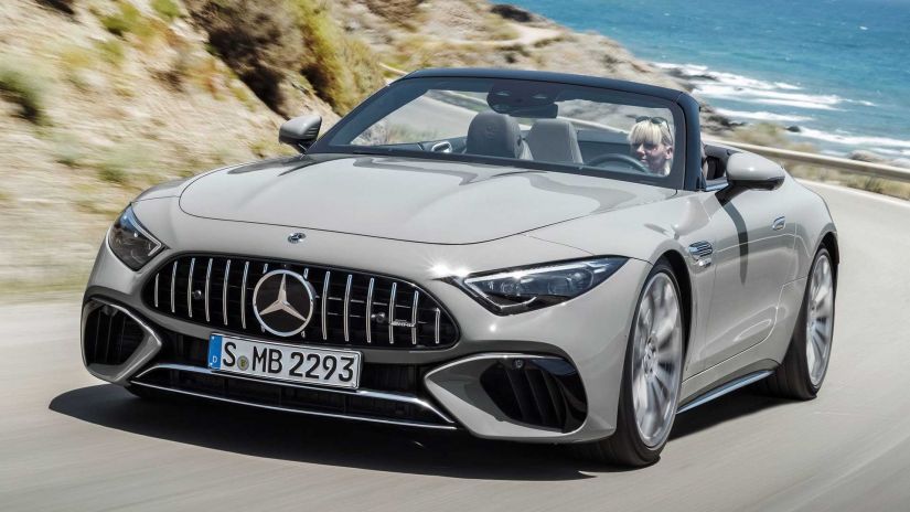 Novo Mercedes-AMG SL 2022 chegará com teto de tecido e mais potência