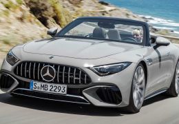 Novo Mercedes-AMG SL 2022 chegará com teto de tecido e mais potência