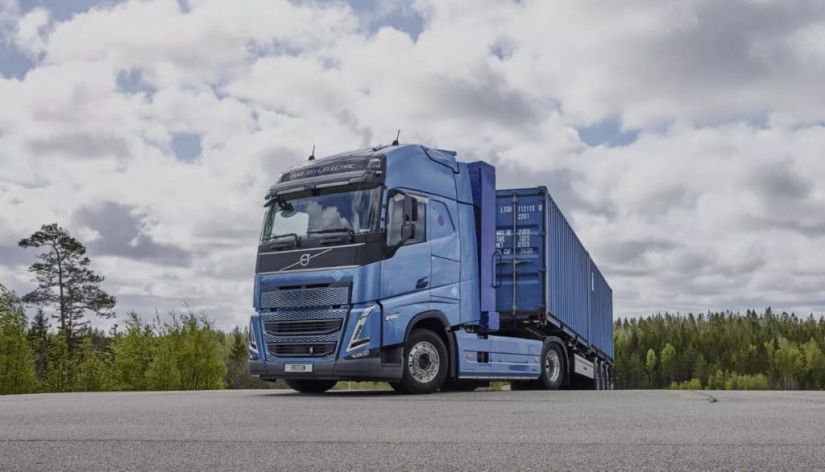 Volvo testa caminhão elétrico com células de combustível a hidrogênio