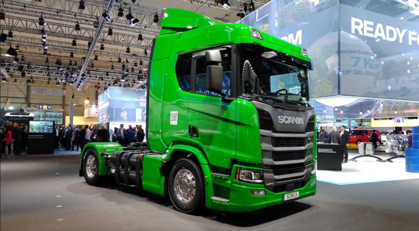 Scania apresenta novos modelos de caminhões movidos a gás