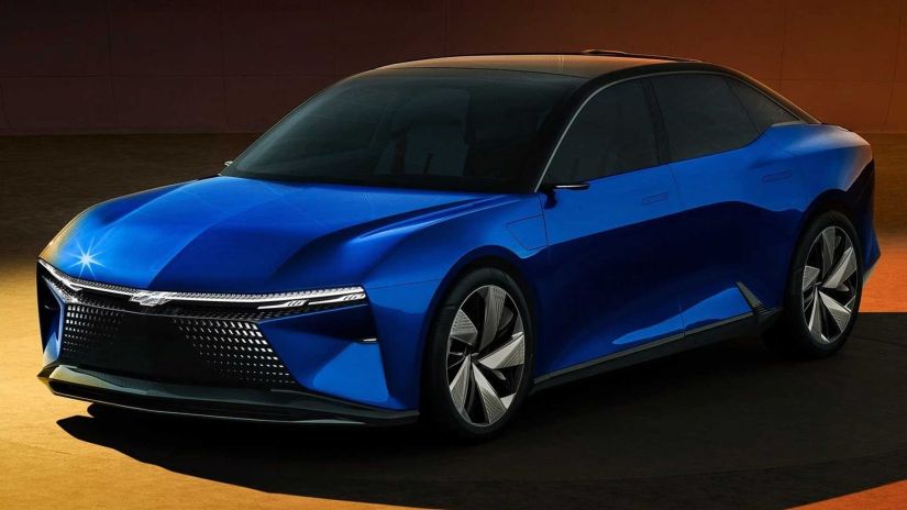 Chevrolet revela prévia de sedã elétrico FNR-XE Electric Sedan Concept