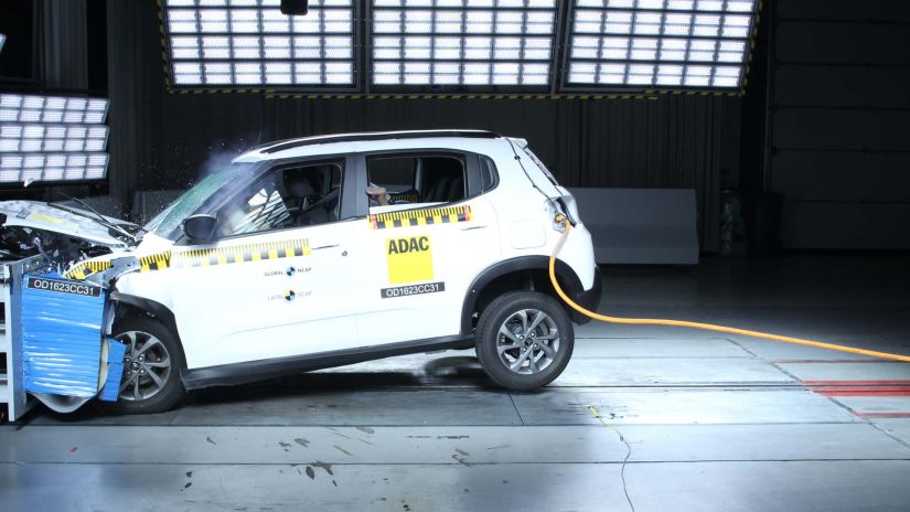 Citroën C3 zera teste de colisão do Latin NCAP