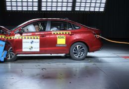 Volkswagen Virtus brasileiro consegue 5 estrelas no teste NCAP
