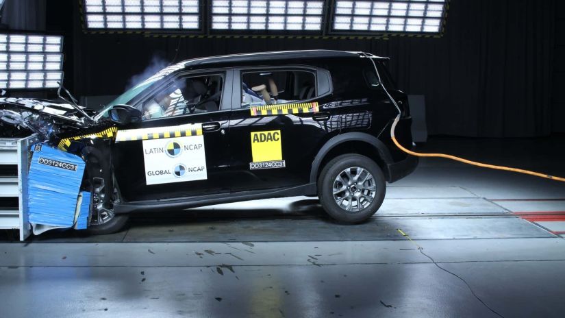 Citroën Aircross brasileiro zera teste de segurança da Latin NCAP