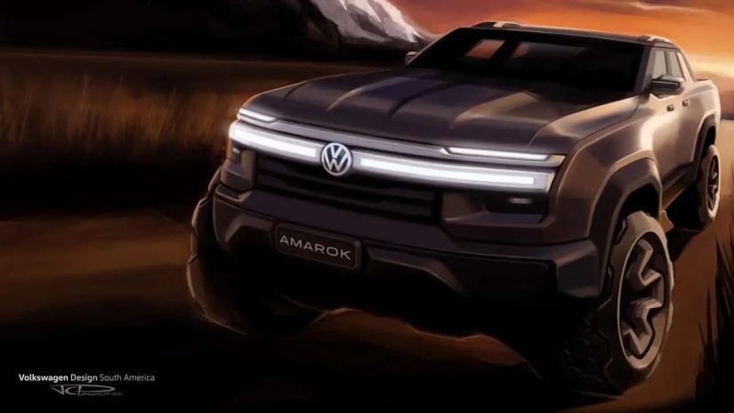 Nova Volkswagen Amarok será híbrida e será lançada em 2027