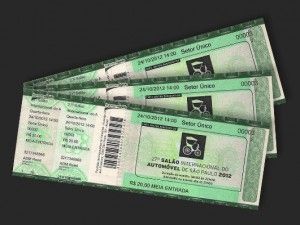 Ingressos - Salão do Automóvel