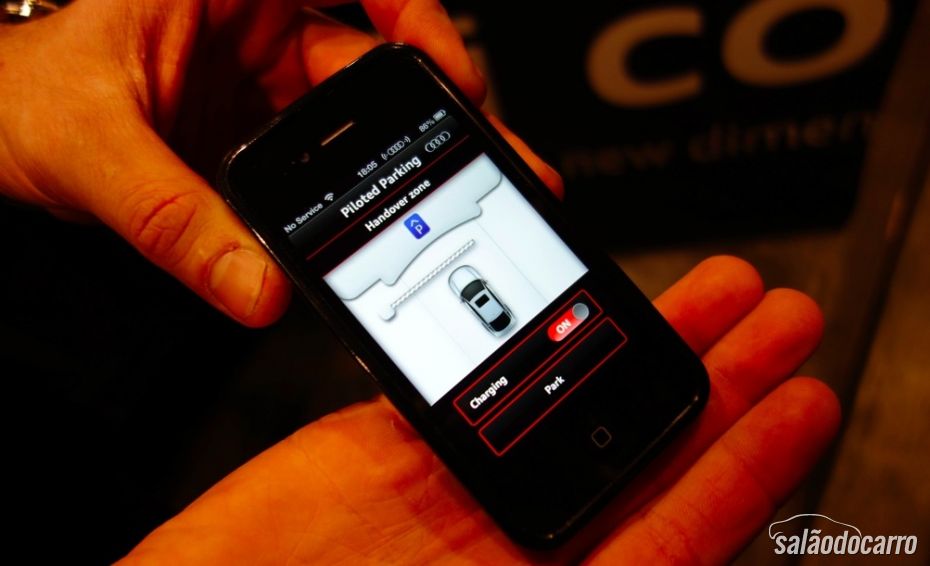 Acionamento do carro através de aplicativo no Smartphone