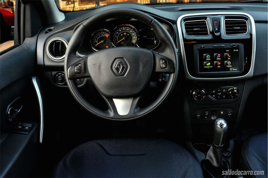 Interior do Renault Sandero