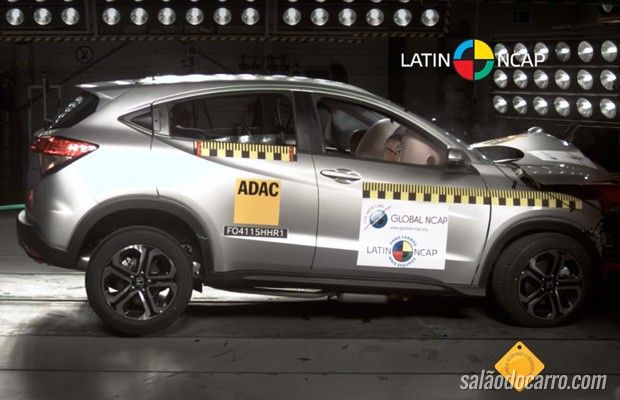 Honda HR-V ganha nota máxima no Latin NCAP