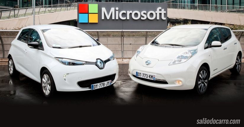 Renault e Nissan fazem parceria com Microsoft