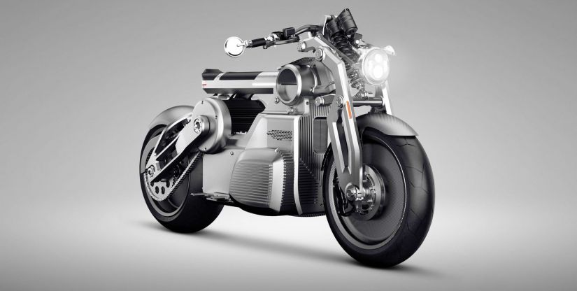 Empresa mostra conceitos de moto elétrica com tablet no lugar do painel