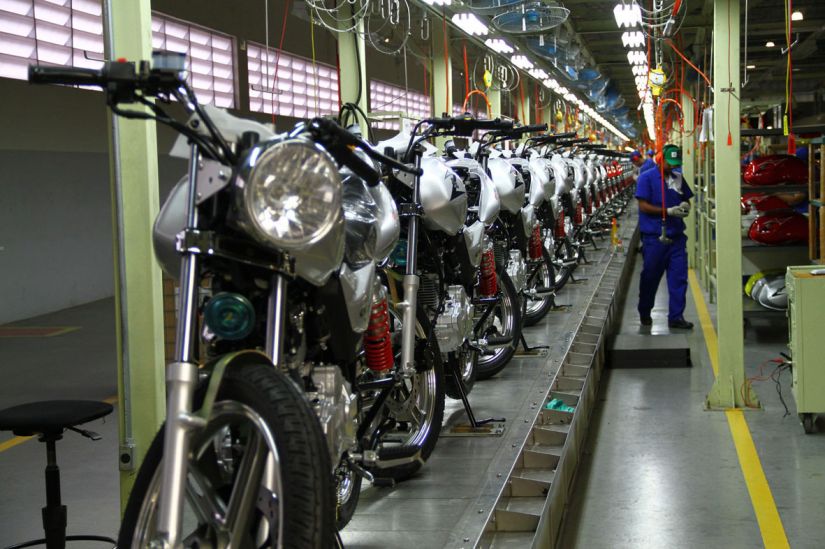 Produção de motos cresce 24,3% em maio