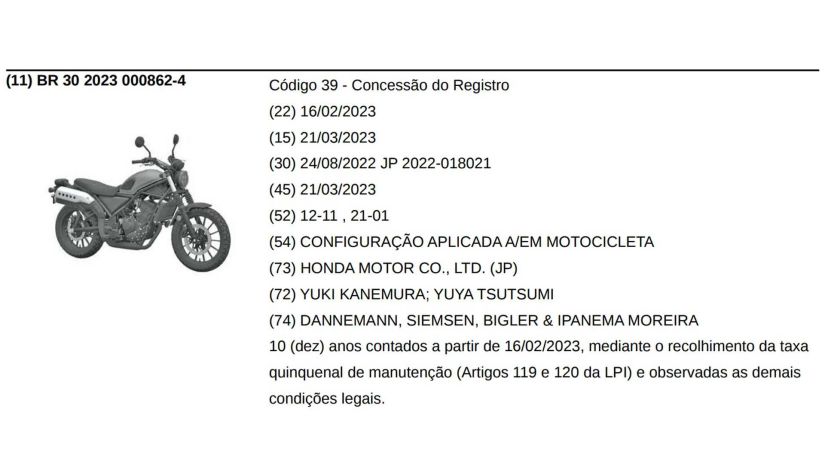Honda registra moto CL 500 no Brasil